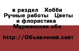  в раздел : Хобби. Ручные работы » Цветы и флористика . Мурманская обл.